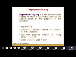 Judgmental Sampling