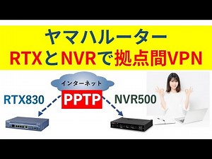 ヤマハルーター PPTPによる拠点間VPN設定手順