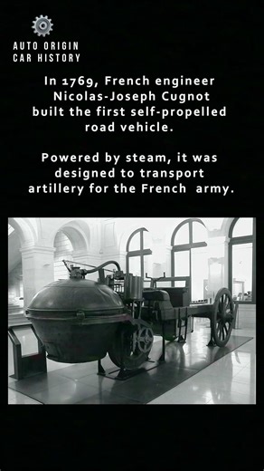 The First Car Ever Built in 1769 | AutoOrigin