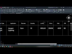شرح جدول الإنارة في AutoCAD بالتفصيل | Lighting Schedule لمخططات الانارة