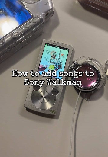 How to add songs to Sony Walkman #sony #sonywalkman #fyp #mp3 #2000s | sony walkman