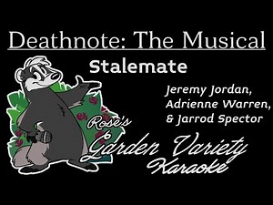 Death Note The Musical (English version)- Stalemate [Karaoke]