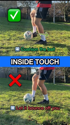 ElevatePerformance | First Touch Tutorial🔥 Here’s a tutorial on the Inside, Outside and Sole touch!💪🏻 These are 3 of the most important first touch skills in... | Instagram