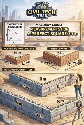 #3-4-5 method#perfect square#measurement