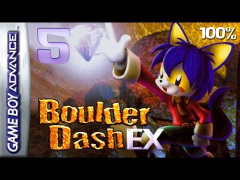 Boulder Dash EX (Game Boy Advance) - 4K60 Walkthrough Part 5 - World of Water