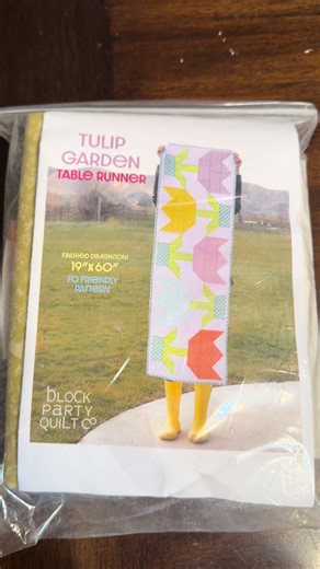 Starting this table runner kit next! #beginningsewing #quiltersoftiktok #quiltingtiktok #sewingtipsandtricks #sewing