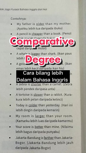 Understanding Comparative Degrees in English | Learning Tips