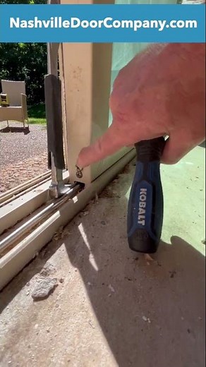 How to fix and adjust sliding patio door wheels Part 1