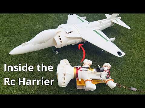 Insane 3D‑Printed RC VTOL Av-8B Harrier Pegasus Model, Mechanics Shown in Detail!