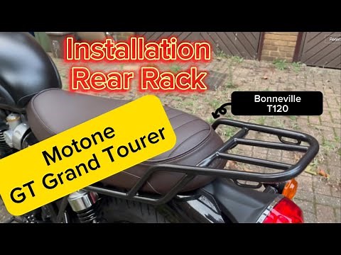Motone Grand Tourer Rack Installation T120 Triumph