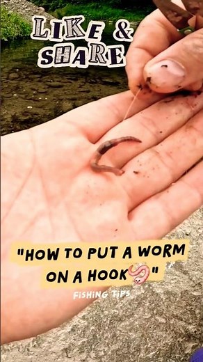 Fishing Hack Every Angler Must Know 🎣 How to Put a Worm on a Hook ‼