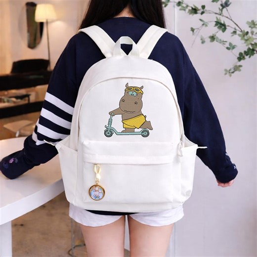 Funny Hippo Embroidery Design Riding Scooter, Cute Summer Hippopotamus Embroidery File, Cartoon Animal Kids Shirt PES DST Instant Download - Etsy