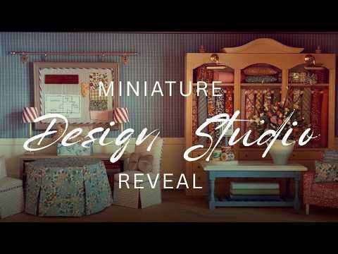 Miniature Room Reveal | I Built a 1:12 Scale Interior Design Studio | Miniature Diary #5