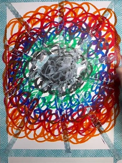 art as a means for processing emotions | satisfying scribble doodle #arttherapy #satisfyingart