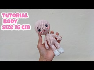 tutorial amigurumi basic doll 16cm / how to crochet / diy / part 1