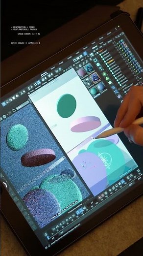 iPad Pro 3D animation in Cinema 4D — Abstract 3D Loop | C4D + Redshift