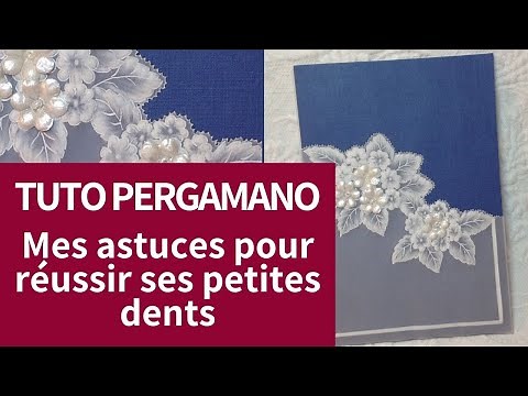Comment faire ses petites dents en Pergamano avec l'outil deux pointes TUTO débutant