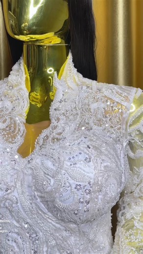 First post of the year and TB with this amazingly beautiful fully beaded wedding dress. Thank you our followers for sticking around. We’re back and better. ❤️. . . #viral #wedding #weddinggown #2026bride #inspo . . . . Wedding dress. 2026 weddings 2026 brides Stunning wedding dress