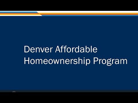 Denver Affordable Homeownership Program Overview