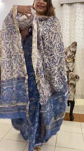 1.1K views · 22 reactions | Aipan: Presenting lovely smart 3-piece Maheshwari suits set with Sanganeri blocks at a very pocket friendly price range ❤️ Top- Maheshwari cotton silk Dupatta- Maheshwari cotton silk Bottom- pure cotton For placing ur orders and further details kindly Watsapp at https://wa.me/+919667196194 | AIBA Premium | Facebook