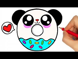 HOW TO DRAW A CUTE DONUT KAWAII EASY STEP BY STEP | DIBUJOS KAWAII | DESENHOS KAWAII