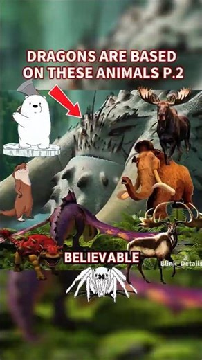 HTTYD Dragons came from these Animals!! P.2 #httyd #howtotrainyourdragon #dreamworks