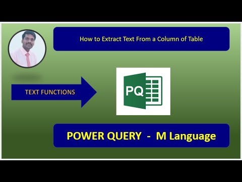 Power Query | M Language | How to Extract Text From a Column of Table In Power Query