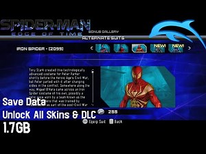 Spiderman Edge Of Time Config & Save data unlock All Skins DLC Mirip PS3
