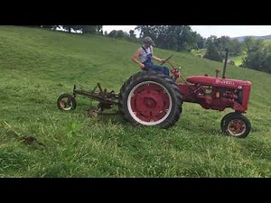 Mowing with the Super C and McCormick 25v Sickle Mower