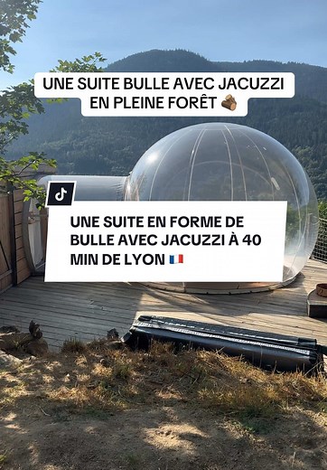 Suite intimiste en bulle avec jacuzzi en Ardèche