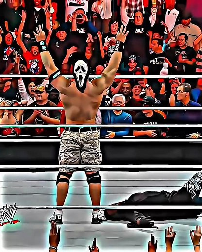 John Cena Beat Up The Ghost. 👽 #wwe #johncena #themiz #rtruth #wweshorts #shorts