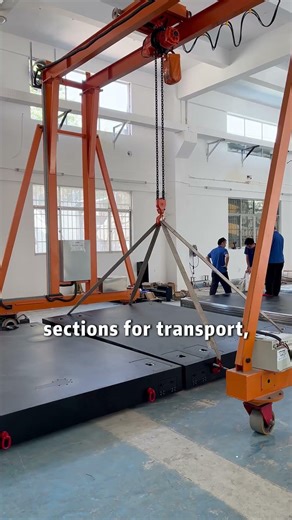 Large-size segmented stage AGV