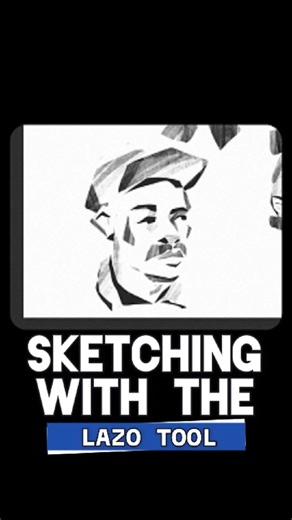 Sketching with the Lasso Tool #photoshop #drawing #tutorial