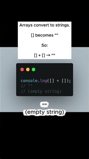 JavaScript Challenge #20 — What Does [] + [] Do?