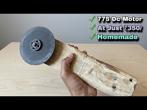 DIY Angle Grinder Machine with 775 Dc motor | #halfengineer