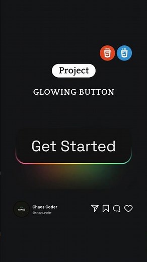 Glowing Button with HTML & CSS