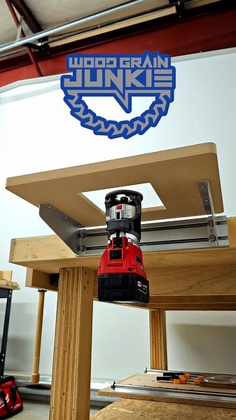 Wood Grain Junkie | Router Tools & Accessories | The ALL NEW Cantilever Trim Router Table! Coming Soon - We're still testing out the strength of our brackets, but this Trim Router Table... | Instagram