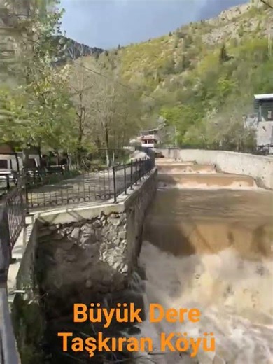 Zapor Deresi " Büyük Dere " bahar sularıyla coşmuş.