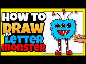 How to Draw the Letter Monster | Art for Kids | ABC