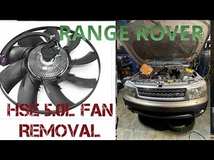 Range Rover sport HSE fan clutch easy removal.. #hse #rangerover #automobile #fan # clutch