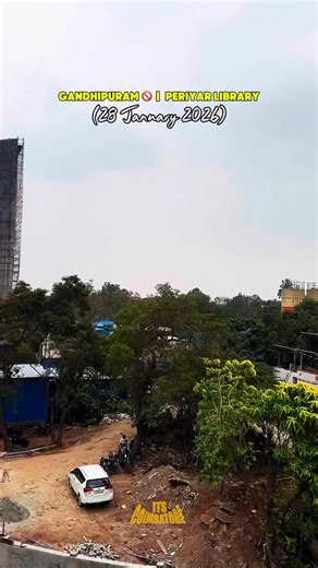 From then to now Periyar Library rising as Coimbatore’s most awaited knowledge landmark. A quiet transformation, shaping the future of the city. 📚✨ #PeriyarLibrary #Coimbatore #CityDevelopment #WorkProgress #ItsCoimbatore | its.coimbatore