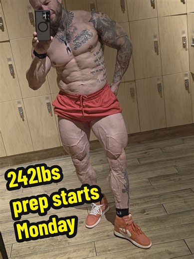 242lbs Contest Preparation for FMG International