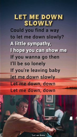 Alec Benjamin || Let Me Down Slowly || Lyrics || English || Song || Broken || Love || New ||