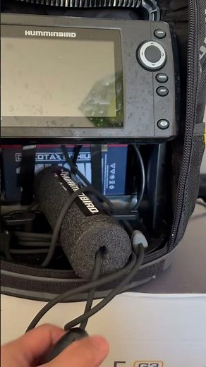 My new toy Hummingbird Helix 5 G3 #hummingbird #helix #fishfinder #icefishing #husbandgift