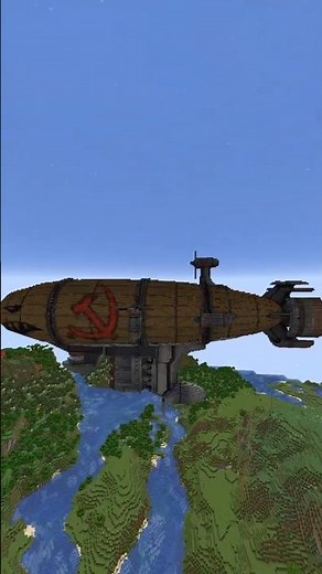 Giant Kirov Airship Minecraft Build | Minecraft Build Timelapse #minecraftbuilds #minecraft