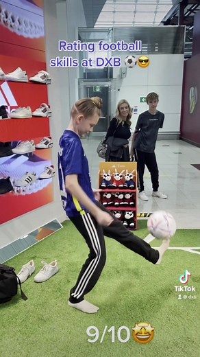 IT’S A GOOOAALLLLL! ⚽​ Show us your skills while you wait for your flight ✈️ at DXB. #DXB #DXBConnectingTheWorld