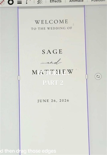 PART 2: linen wedding banner #diybride #diywedding #weddingtok #signage #canva