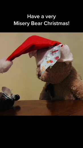 Have a very Misery Bear Christmas #miserybear #christmas #teddybear #fyp #ijustwantafriend