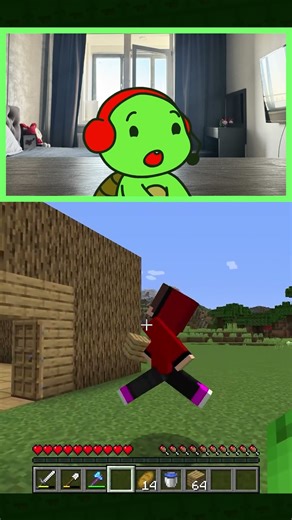 How Mikey Failed with House? 😁 - MAIZEN Minecraft Animation #shorts