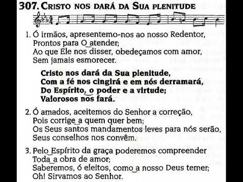 Hinário 5 CCB. Hino 307. Cristo nos dará da Sua plenitude. Voz e violão. #hinoccb